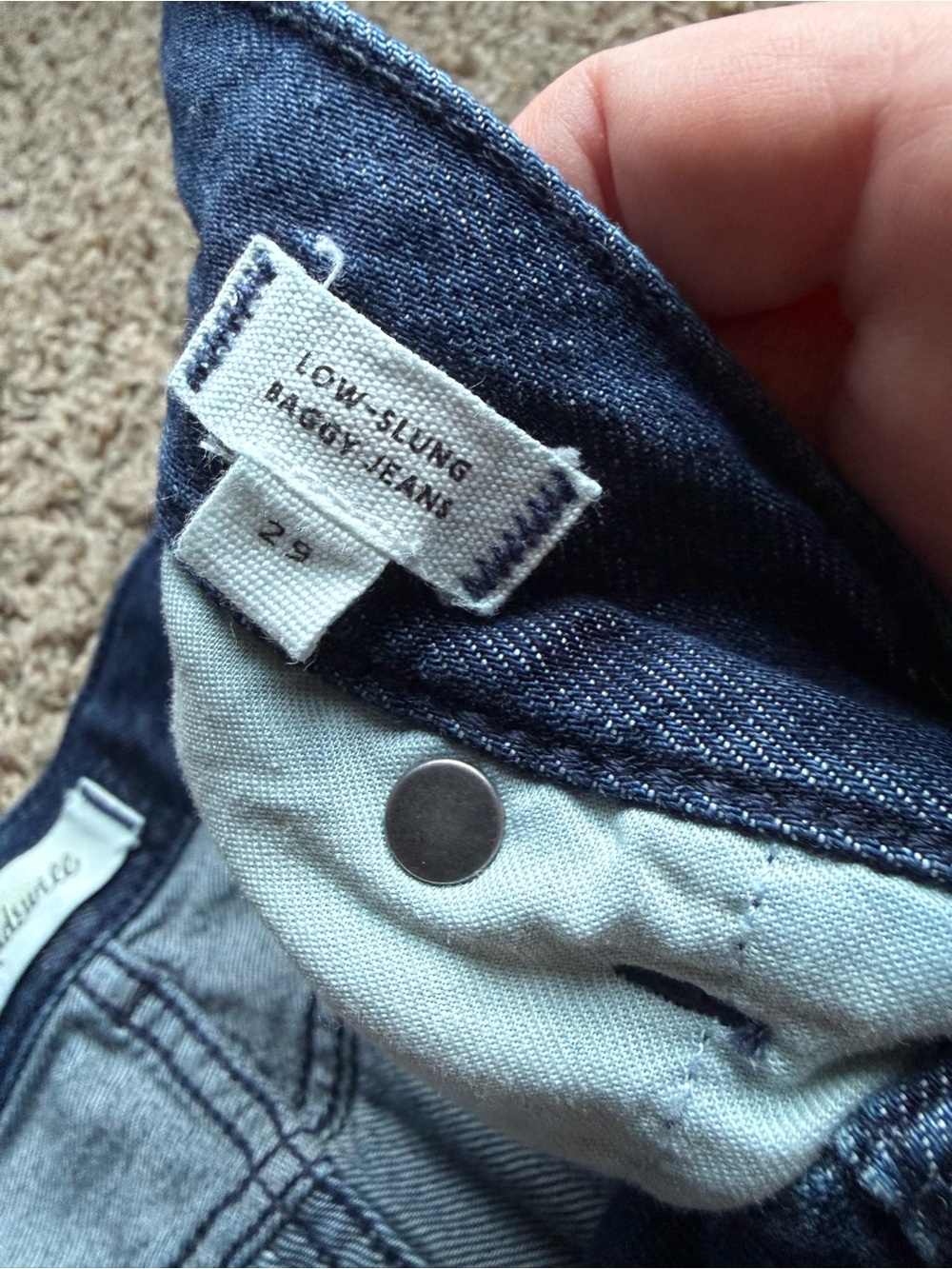 Madewell Women’s Low-Slung Baggy Jeans 29 - Picture 4 of 5